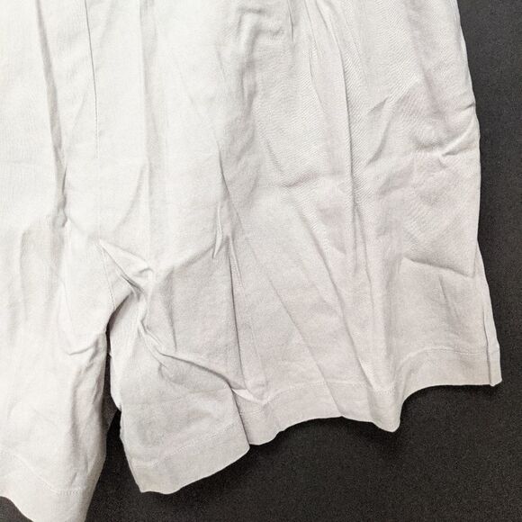 NWT INC Linen Paper Bag Belted Gray Shorts M - Picture 7 of 9